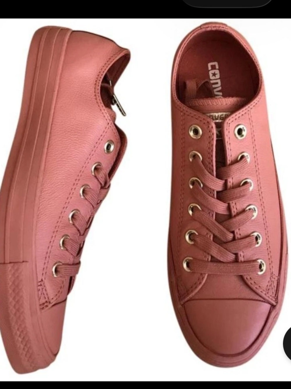 Chuck Taylor All Star Low Rose Pink leather size 8 women’s